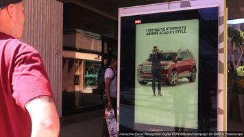 Interactive Facial Recognition Digital OOH Billboard Campaign for GMS » © Posterscope