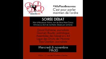 Annonce de la soirée du 6 novembre 2019 à Nantes
