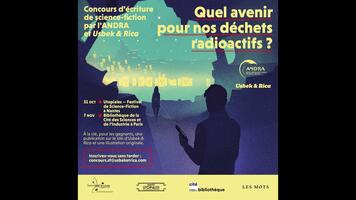 Affiche du « concours » d’écriture organisé par l’Andra et Usbek & Rika pendant les Utopiales 2019